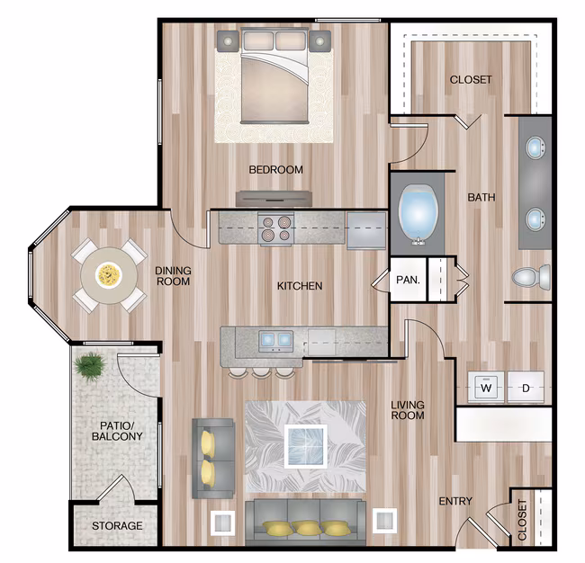 Unit 7308 floor plan